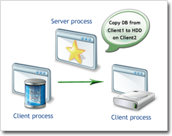 Roles in client-server architecture