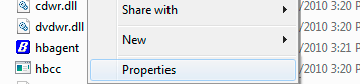 Program Properties in Windows Context Menu Program Properties in Windows Context Menu