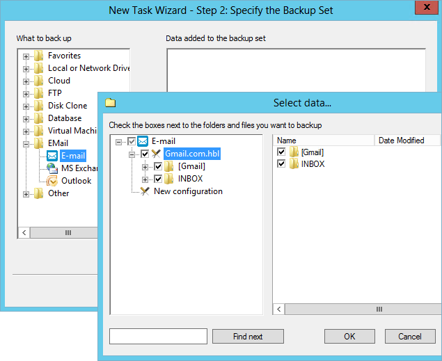 Webmail Backup Software: Gmail Backup Files with Handy Backup
