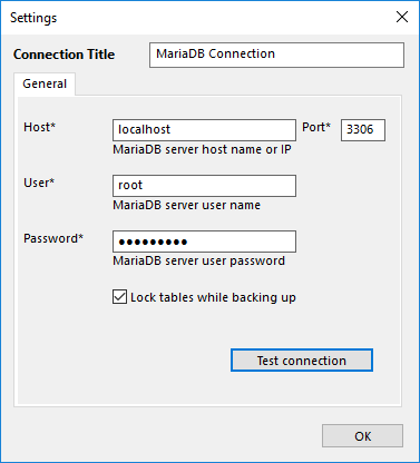 Configuring MariaDB plug-in