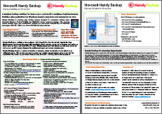 Handy Backup Datasheet Preview Handy Backup Datasheet Preview