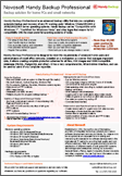 Handy Backup Professional Datasheet Preview Handy Backup Professional Datasheet Preview