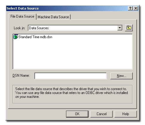 ODBC - File Data Source
