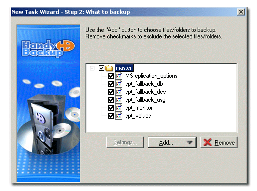Selecting databases