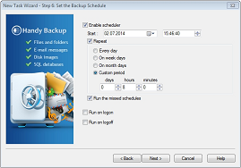 Set up Backup Schedule
