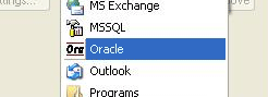 Selecting Oracle Backup