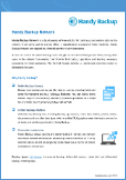 Handy Backup Network Datasheet Preview Handy Backup Network Datasheet Preview