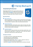 Handy Backup Professional Datasheet Preview Handy Backup Professional Datasheet Preview