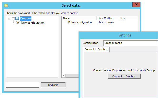 Dropbox Configuration