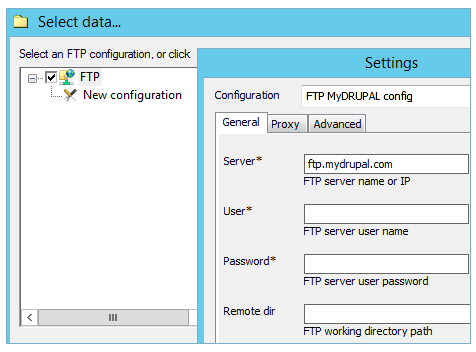 Drupal Backup Settings