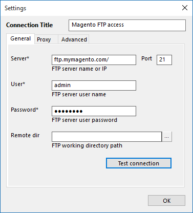 Magento FTP Access