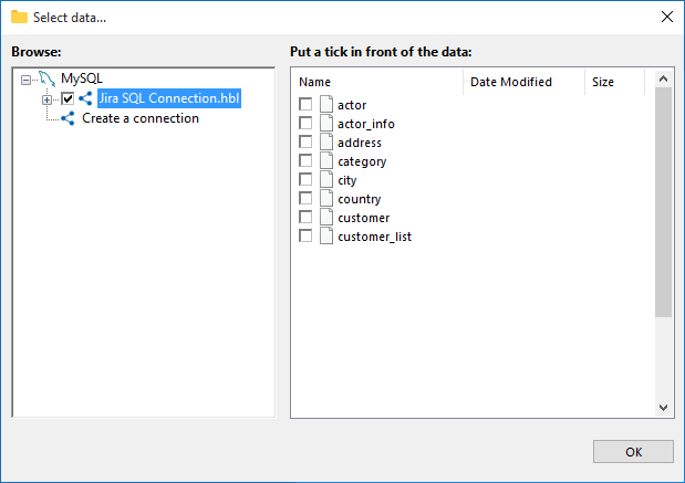 Specify Backup Set Jira