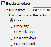 Backup scheduler