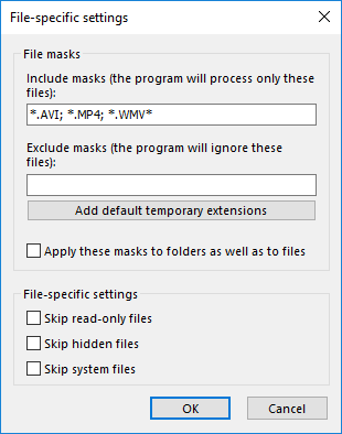 Video Files Filters