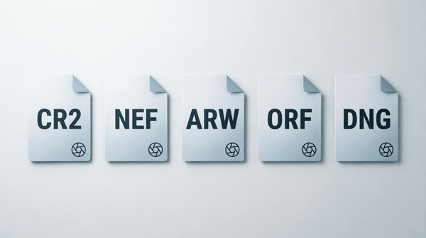 Supported camera RAW formats