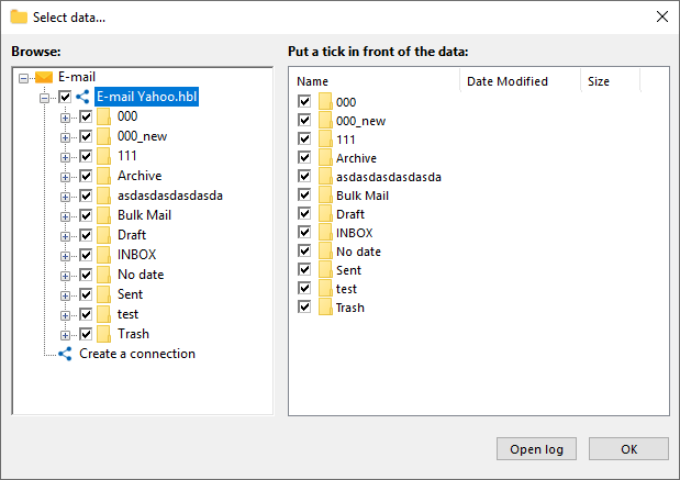 imap connection parameters