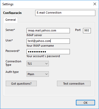 Configuración de Webmail