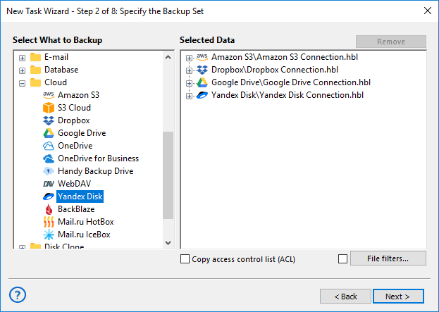 Many Clouds for Many Tasks: Backup NAS Drive to Cloud of Your Dream