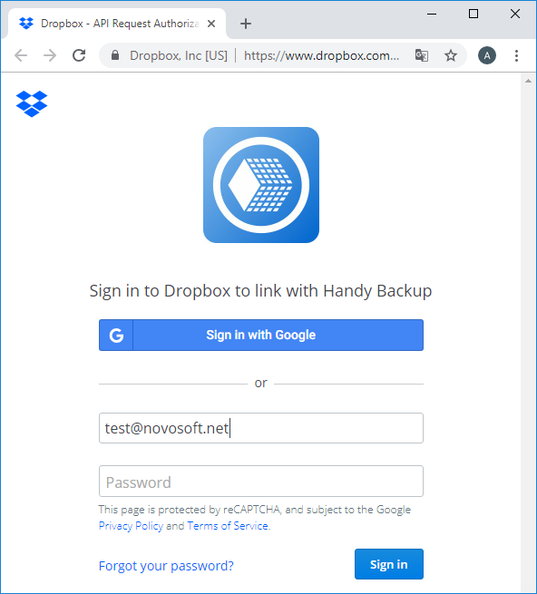 Connect to Dropbox