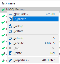 Create Duplicate Task