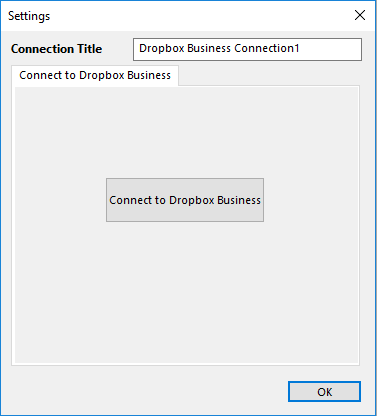 Connecting to Dropbox Business for backup