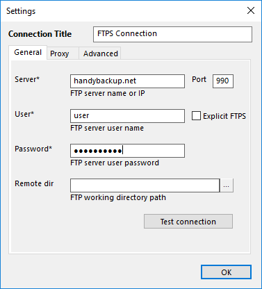 Settings for Duplicating