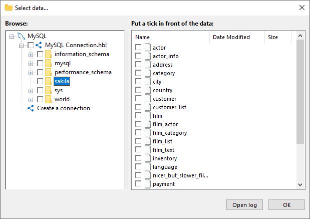 Sistema de archivos del plug-in MySQL