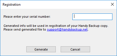 Registration Email