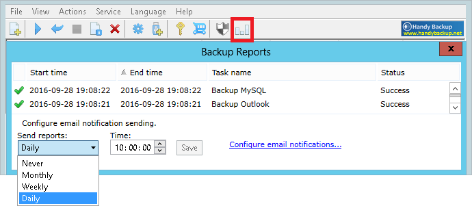 The New Reporting Feature with Handy Backup