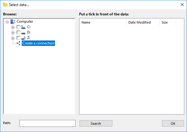 Mounting a Protected NAS Unit via the Computer Plug-in