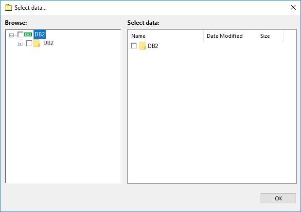 Select DB2 data