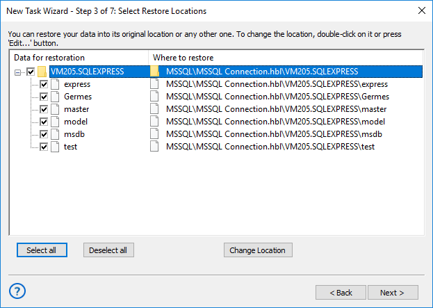 Recovery task for MS SQL replication