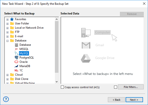 Backup Joomla using mysql