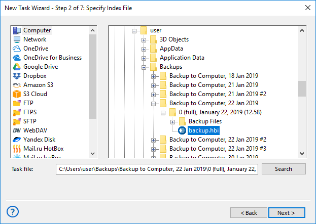 Restoring Thunderbird Data