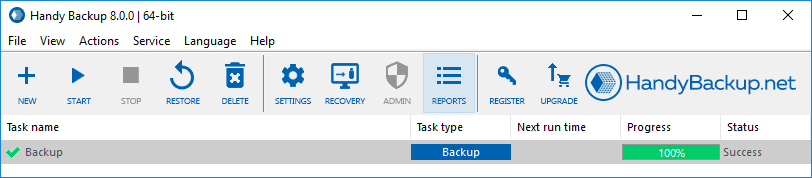 Backup Reports