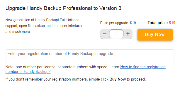Ordering Upgrade of Professional edition to Version 8
