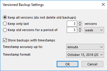  Versions rotation setting