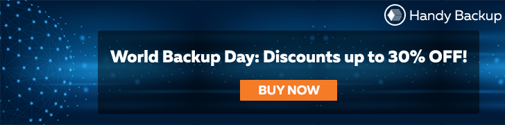 Special Offer: Buy Handy Backup Solution with 30% OFF!