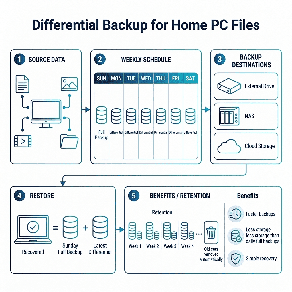 Mixed Differential Backup