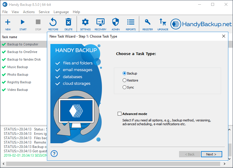 Handy Backup Professional 8.4.8 full