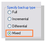 Mixed Backup