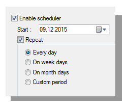 Backup Scheduling