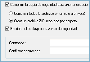 Compresión y cifrado de la base de datos SQL