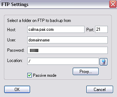 FTP Settings